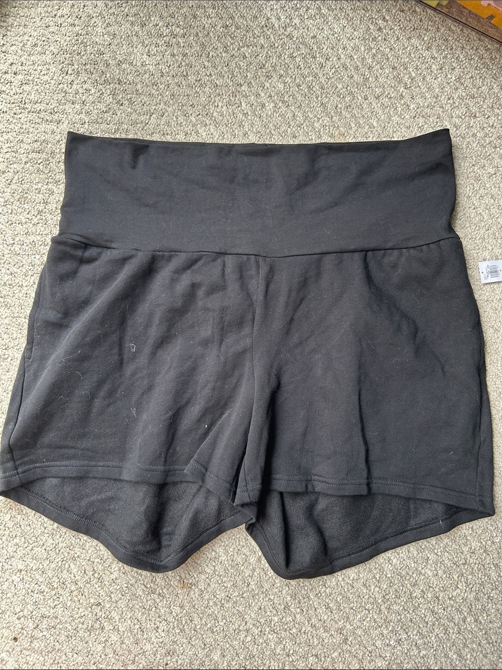Old Navy Black High-Waist Maternity Shorts